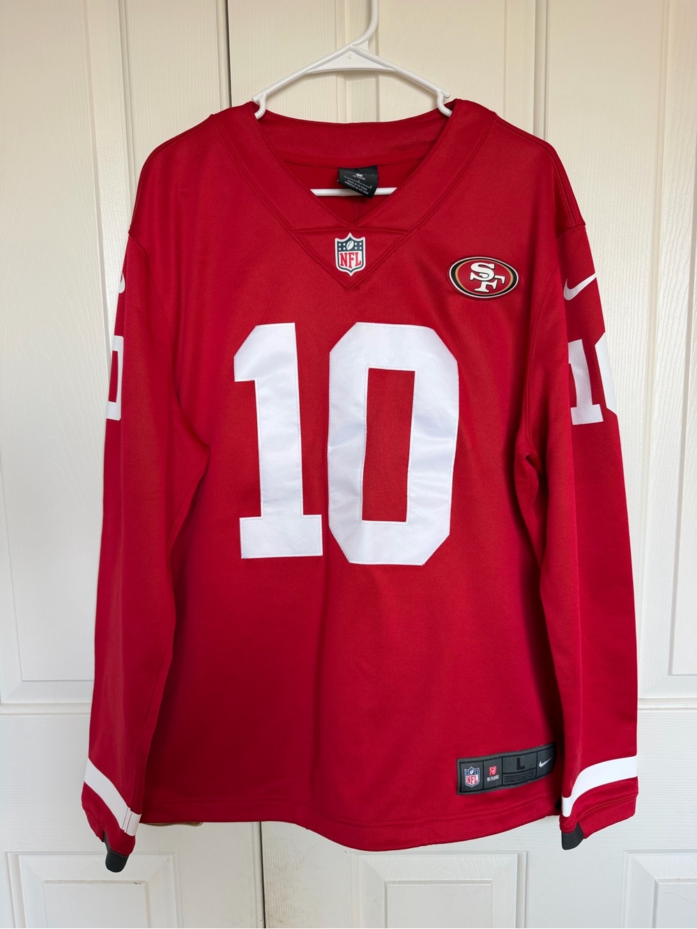 Nike NFL SF 49ers Garoppolo #10 long-sleeve Jersey